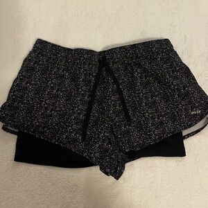 RBX Black and White Athletic Shorts